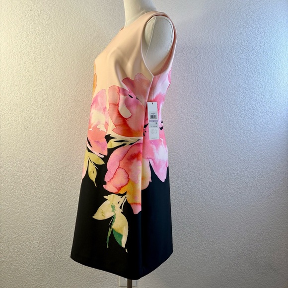 Calvin Klein Floral Watercolor Sheath Dress 6 NWT - Picture 3 of 10
